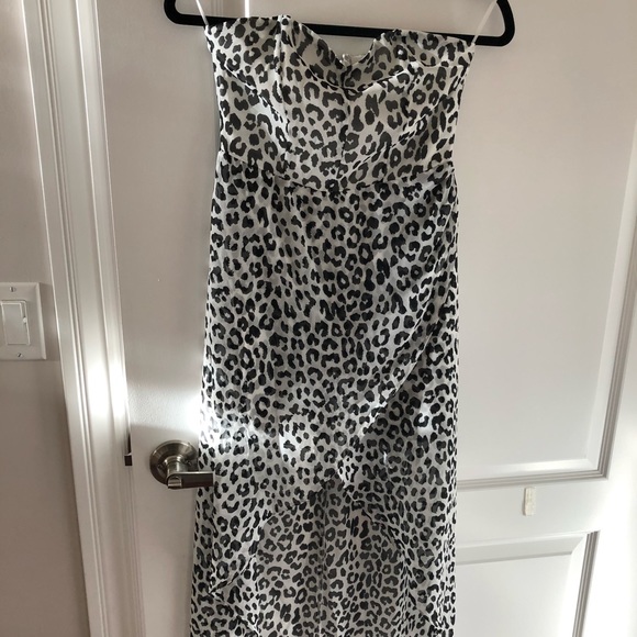 Express Dresses & Skirts - Express leopard romper/dress! Size 2!